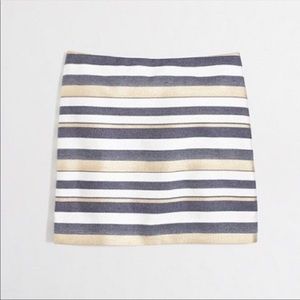 NWOT. JCREW Factory Striped Skirt